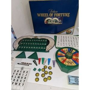 1986 Deluxe Wheel of Fortune Game 2nd Edition Pressman Never Used Mint